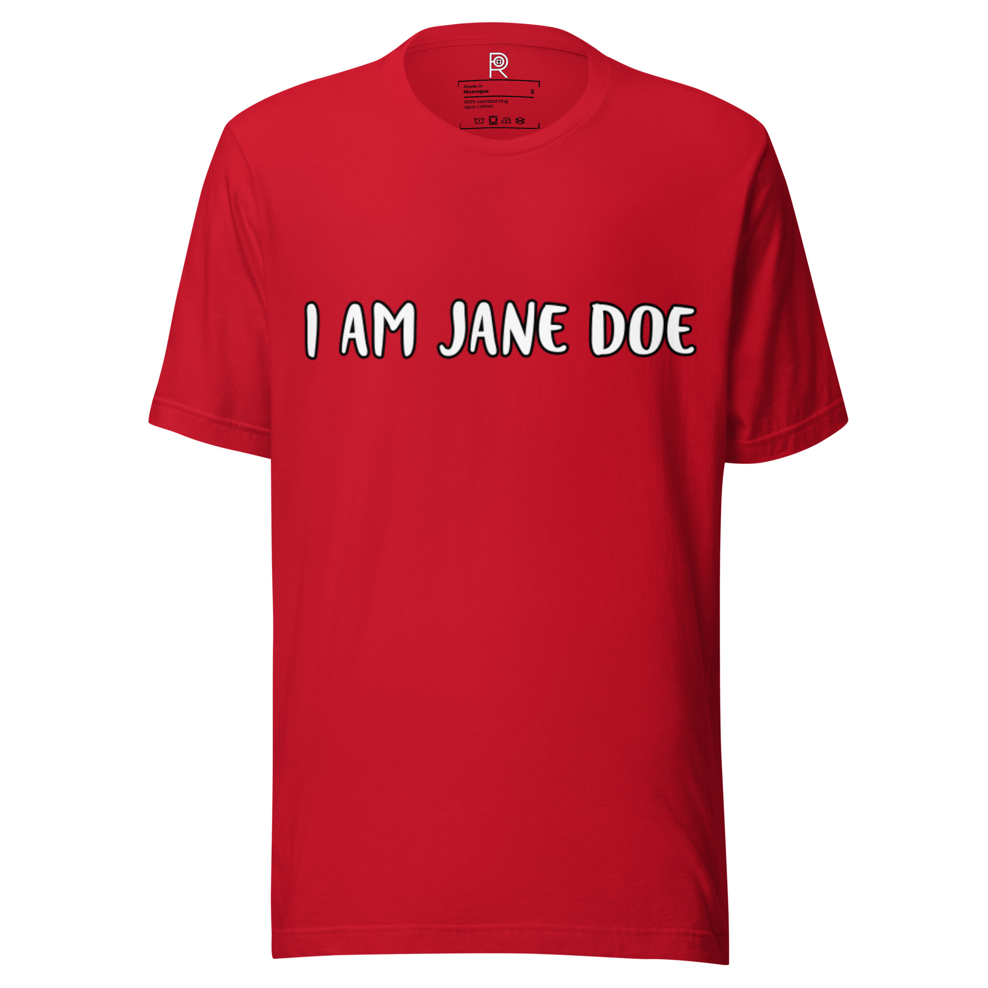 R - I Am Jane Doe - Red Style Unisex T-shirt